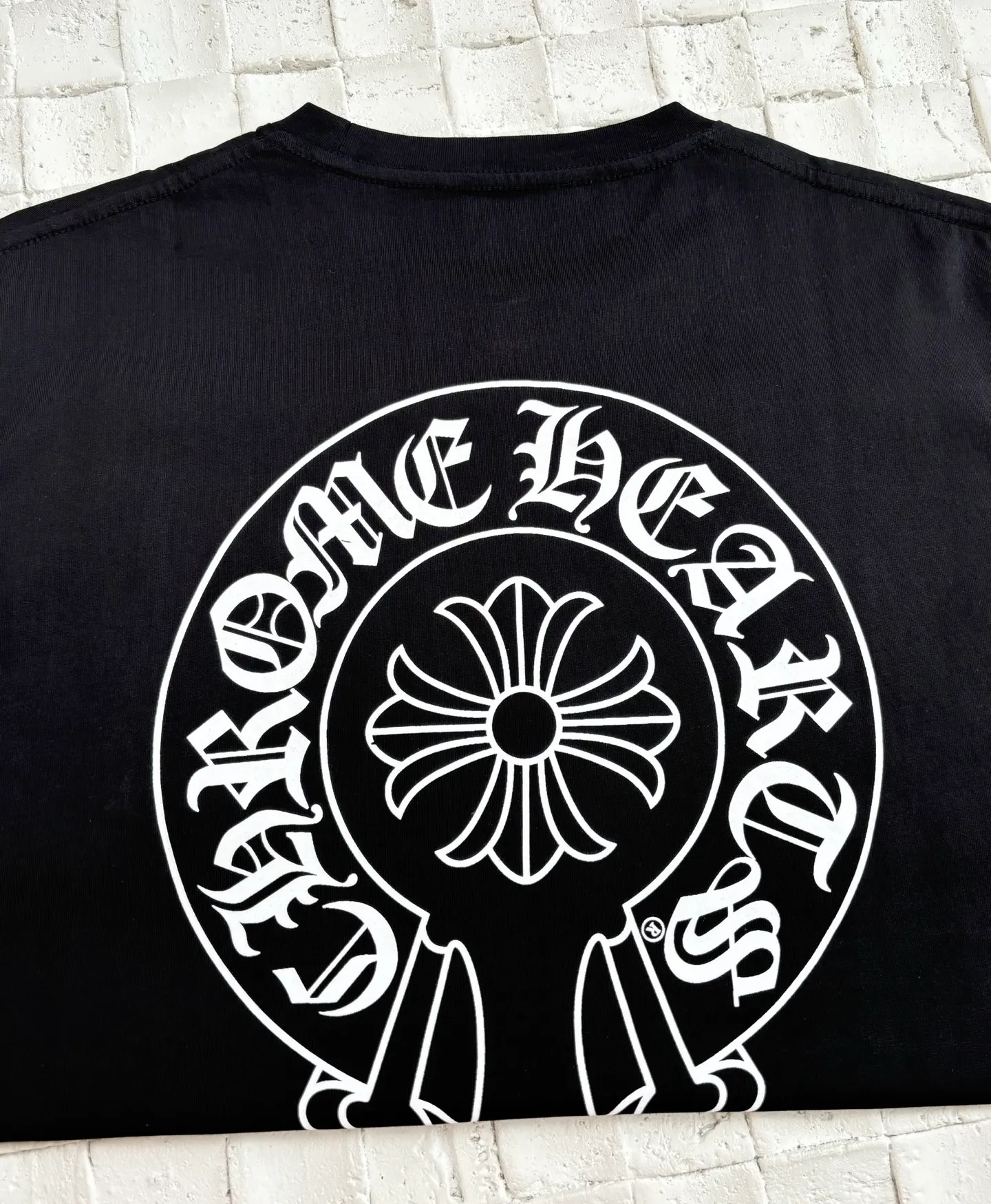🅿️270 Chrome Heart*/Chrome Heart 25SS CH New York limited horseshoe print short-sleeved T-shirt. The fabric is made of 26-woven 200g cotton. The printing uses special imported slurry. Customized supporting accessories. Size: S/M/L